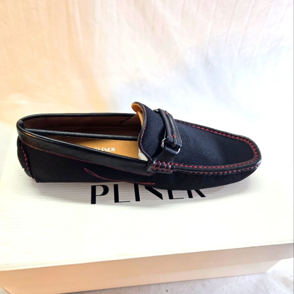 Donald Pliner Men's Size 9 Black Donnien Nylon Bit Loafer New